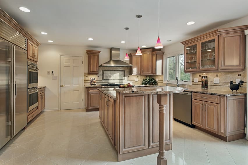 37 High End Dark Wood Kitchens Photos Designing Idea Two Tone Wood Kitchen Large Bar Island