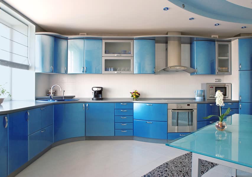 27 blue kitchen ideas (pictures of decor, paint & cabinet designs ...