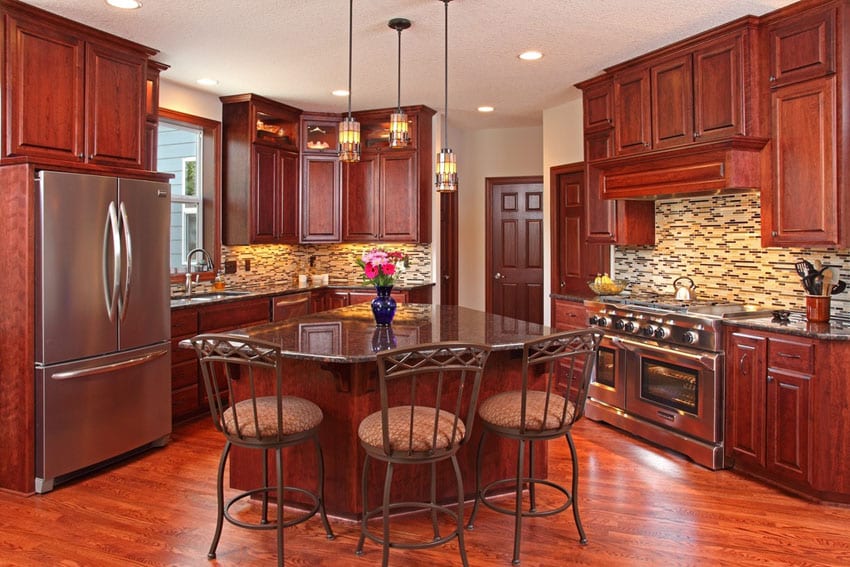 23 Cherry Wood Kitchens (Cabinet Designs & Ideas) - Designing Idea