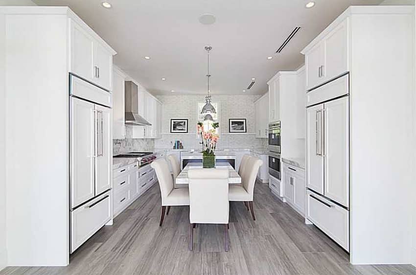 37 Luxurious Kitchens with White Cabinets - Designing Idea
