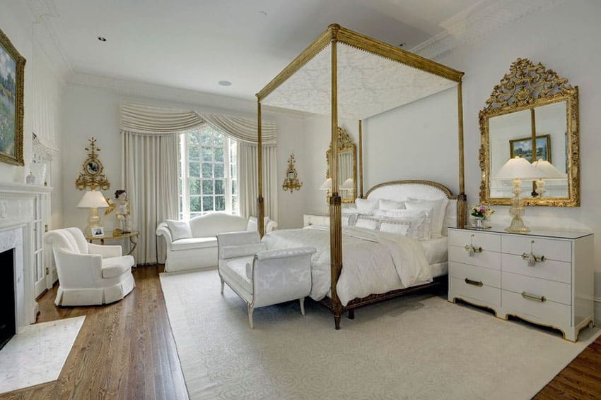 Vintage White And Gold Bedroom Mirrored Furniture Have A